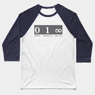 Zero, One, Infinity Baseball T-Shirt